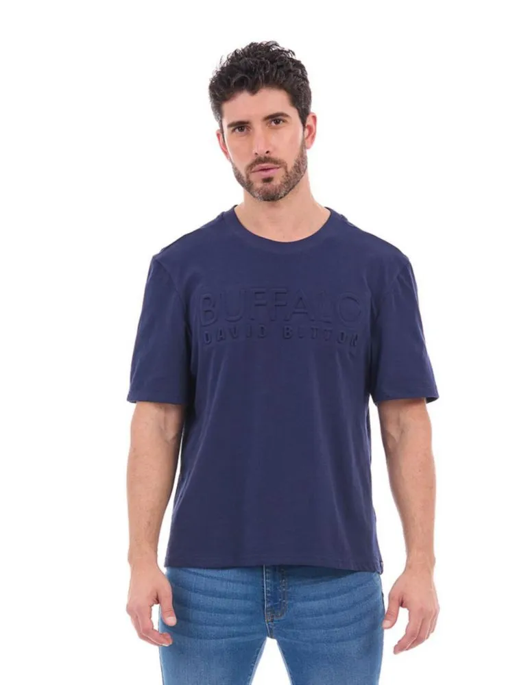 PLAYERA BUFFALO DAVID BITTON EMBOSSED MARINO