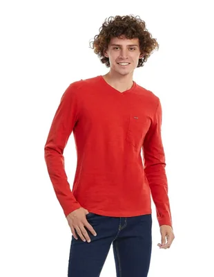 PLAYERA CUELLO "V" DE MANGA LARGA BUFFALO DAVID BITTON