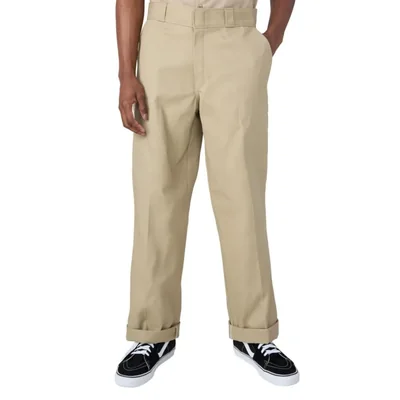 Pantalones de trabajo Dickies Original 877 holgados para hombre color caqui