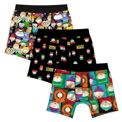 Calzoncillos tipo bóxer Bioworld South Park para hombre (paquete de 3)