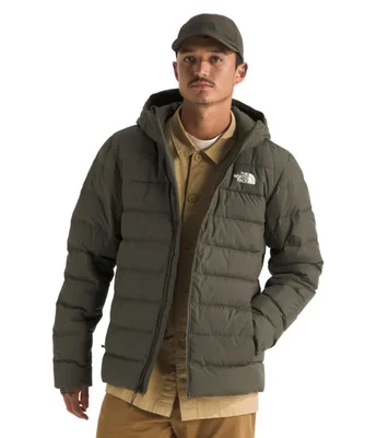 Chaqueta The North Face Aconcagua 3 para hombre con capucha color verde pardo
