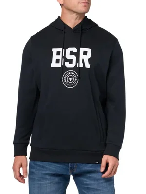 Sudadera con capucha Under Armour Project Rock Rival de forro polar para hombre color negro talla