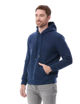 SUDADERA BUFFALO DAVID BITTON EMBOSSED MARINO