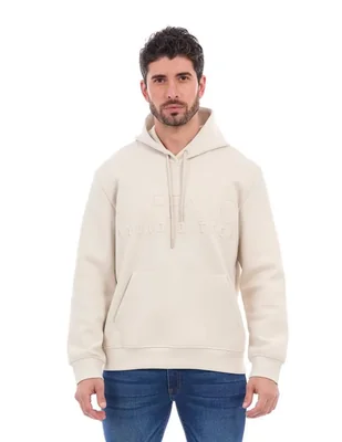 EMBOSSED HOODIE BUFFALO DAVID BITTON CREMA