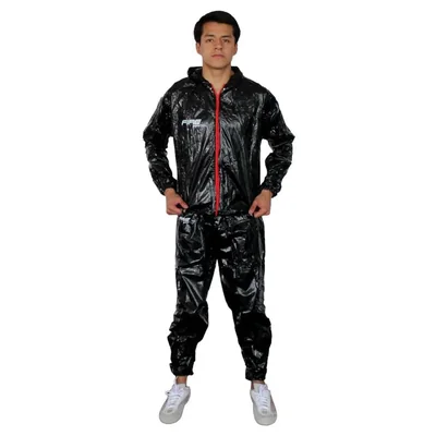 Conjunto traje sauna Fire Sports ropa para sudar negro