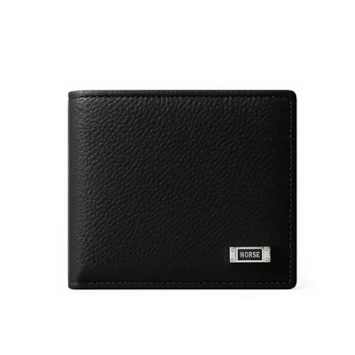 Horse imperial Cartera para hombre Plake 2 piel sintética negra con tarjetero