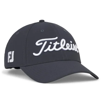 Gorra de golf Titleist Tour Performance color blanco e índigo lavado