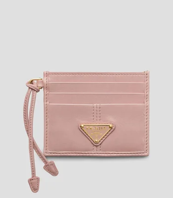 Tarjetero en piel sólido Mujer