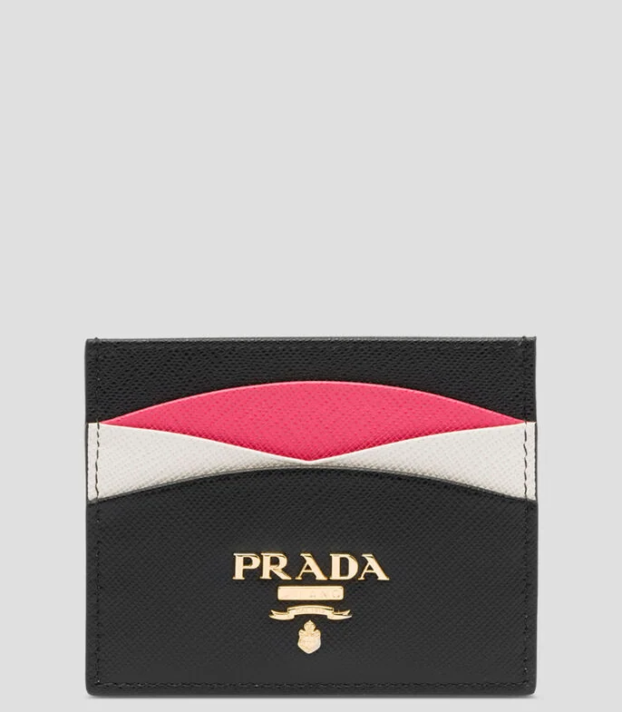 Tarjetero en Piel liso Mujer
