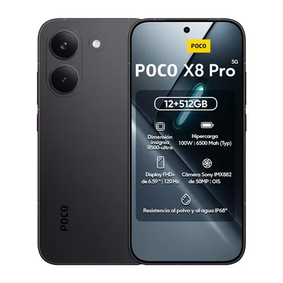 Celular Xiaomi Poco X8 Pro 12g Ram 512gb Rom Negro