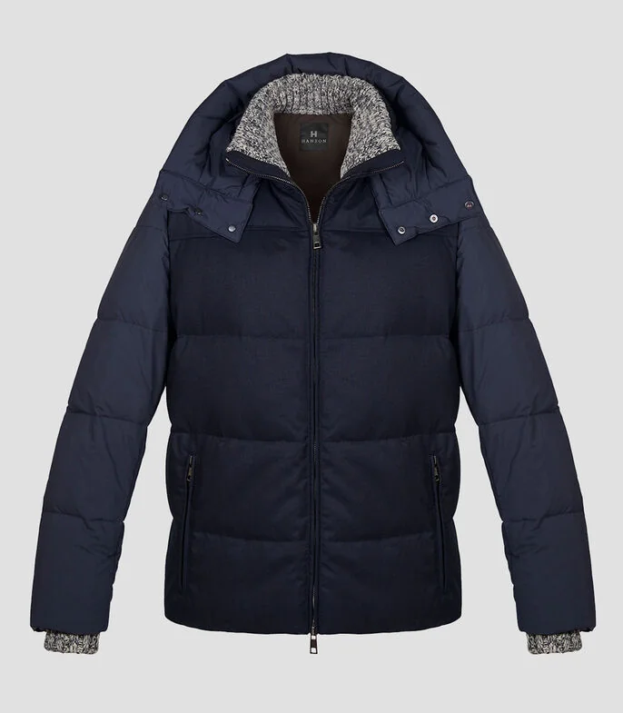 Chamarra Puffer con capucha Hombre