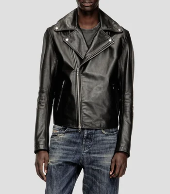 Chamarra Biker de piel Hombre