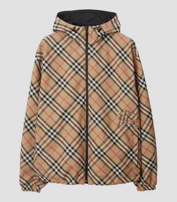 Chamarra Reversible Check Hombre