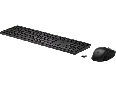 Combo de teclado y mouse inalámbricos HP 650 en negro
