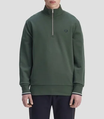 Sudadera medio con cierre Hombre