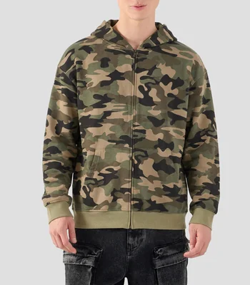Sudadera con cierre y capucha Hombre