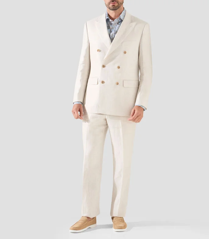 Traje de corte regular liso Hombre