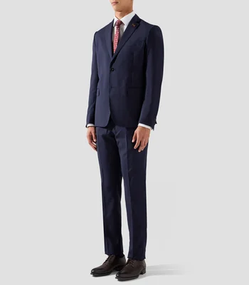Traje de corte regular liso Hombre