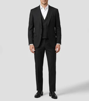 Traje de corte slim liso Hombre