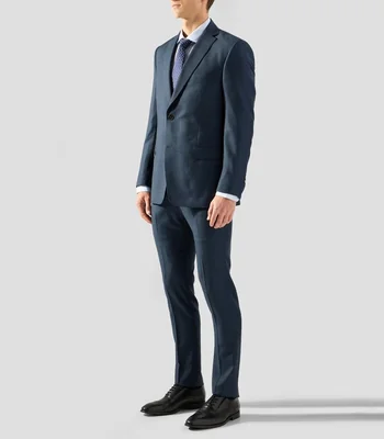 Traje de lana corte slim fantasía Hombre
