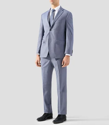 Traje de corte slim microdiseño Hombre