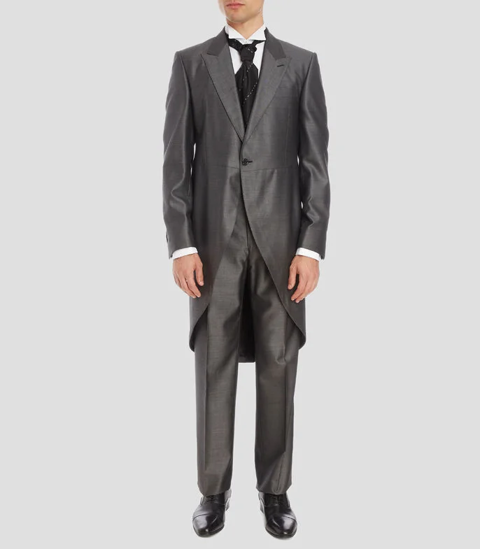 Smoking de corte recto liso Hombre