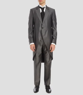 Smoking de corte recto liso Hombre