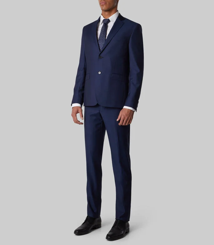 Traje de corte regular con tweed Hombre