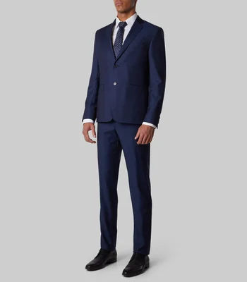Traje de corte regular con tweed Hombre