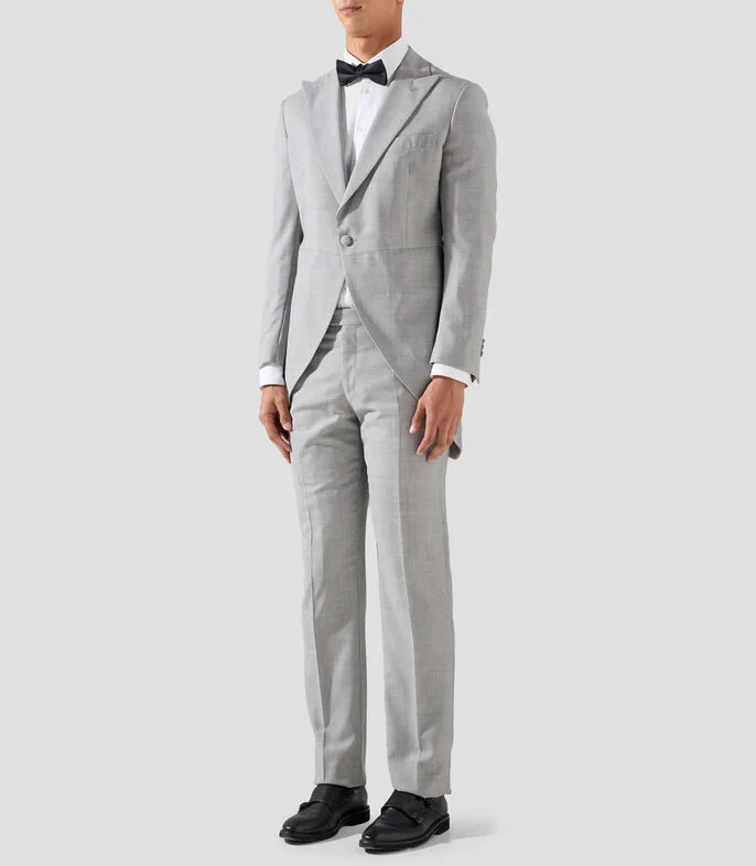 Traje chaque corte regular Arkoi jaspeado Hombre