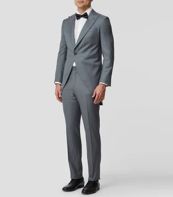 Traje chaqué Atenas Inglés de corte regular liso Hombre