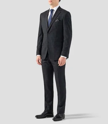 Traje de corte regular cuadros Hombre
