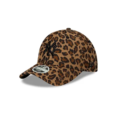 New York Yankees MLB Leopard Cord 9FORTY Strapback para Mujer