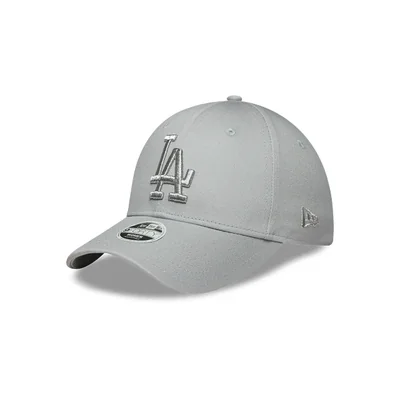 Los Angeles Dodgers MLB Metallic Logo 9FORTY Strapback para Mujer