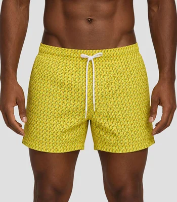 Traje de Baño corto con estampado Hombre