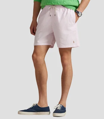 Traje de baño largo líneas Hombre