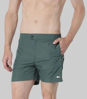 Traje de bano corto liso Hombre