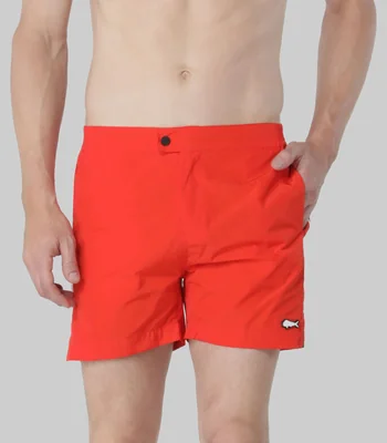 Traje de bano corto liso Hombre
