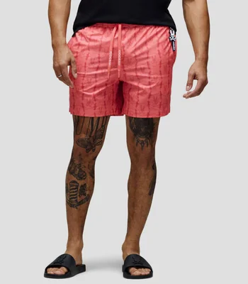 Traje de baño corto estampado Hombre