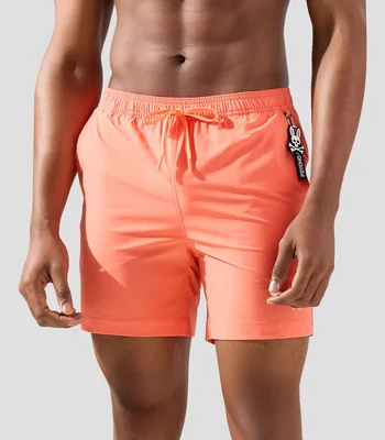 Traje de baño corto liso Hombre