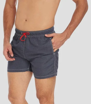 Traje de Baño corto con ondas Hombre