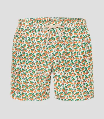 Traje de baño largo estampado Hombre