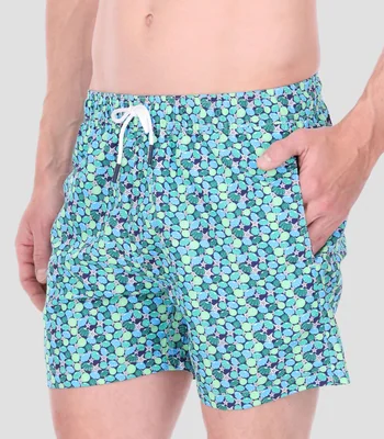 Traje de baño corto con arrecife de coral Hombre