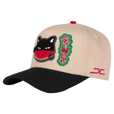 GORRA AJUSTABLE JC HATS WATERMELON CAT BEIGE 002870 UNISEX