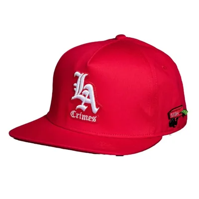 Gorra Cash Only Snapback LA Crimes Rojo Unisex LA-07
