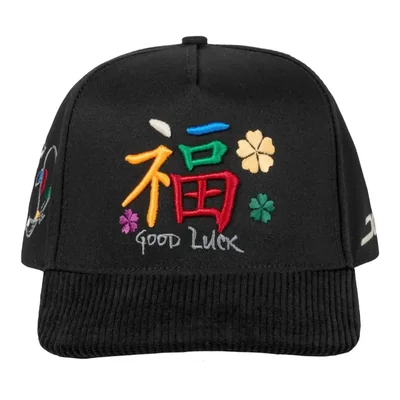 GORRA JC HATS GOOD LUCK COLORS NEGRO 003275 SEMICURVA AJUSTABLE