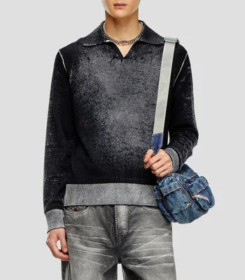 Suéter cuello polo Hombre