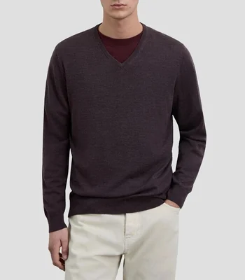 Suéter cuello V Hombre