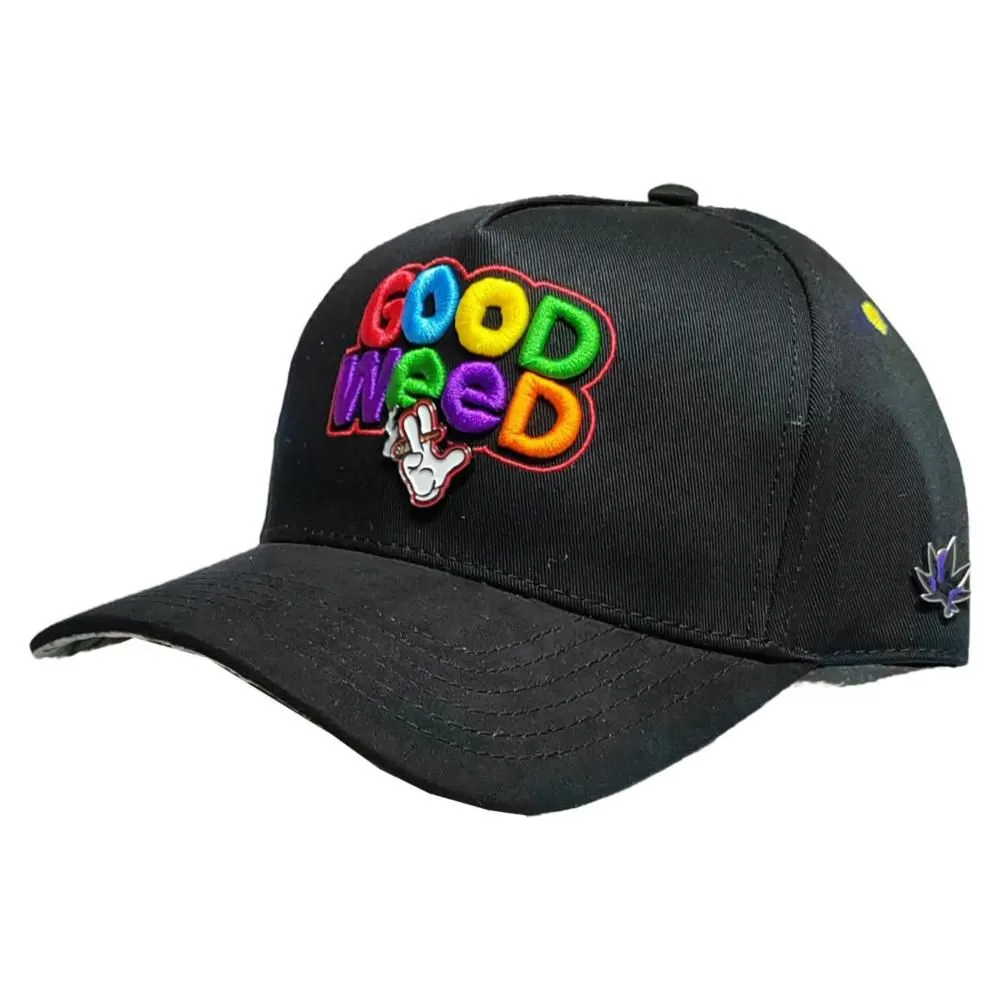 GORRA CASH ONLY GOOD WEED NEGRO 22025013 CURVA