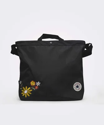 Bolsa Tote Converse Flowers Negra para Mujer